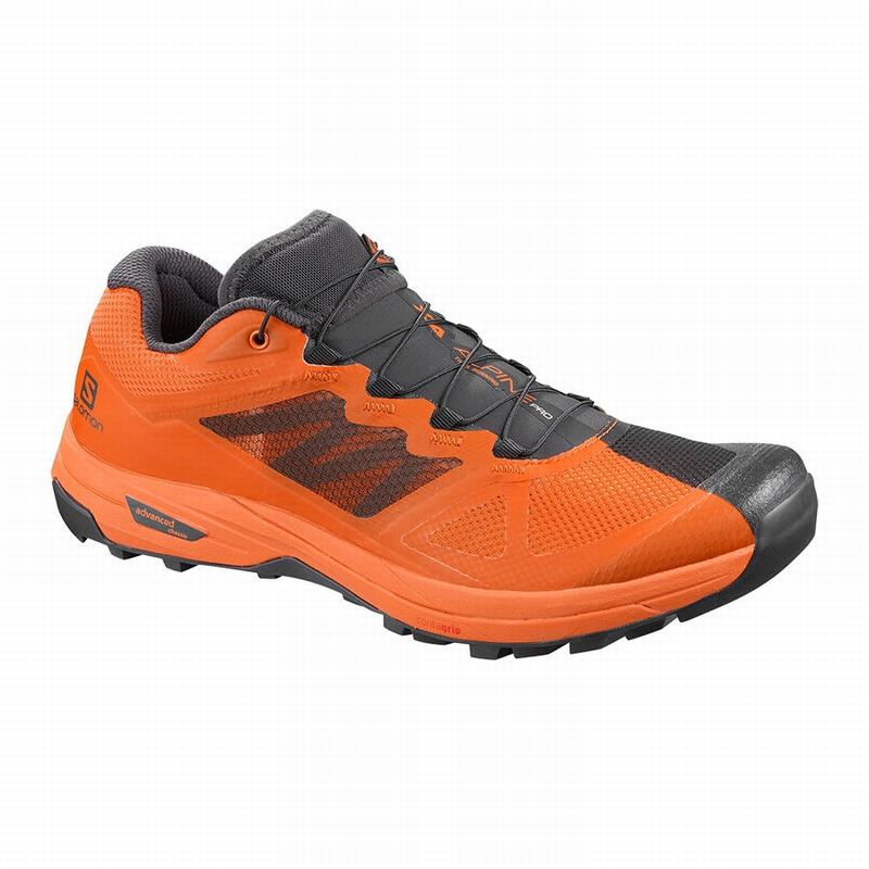 Salomon X ALPINE /PRO Zapatillas Trail Running Hombre - Gris Oscuro / Naranjas - Colombia (35692-PUQ